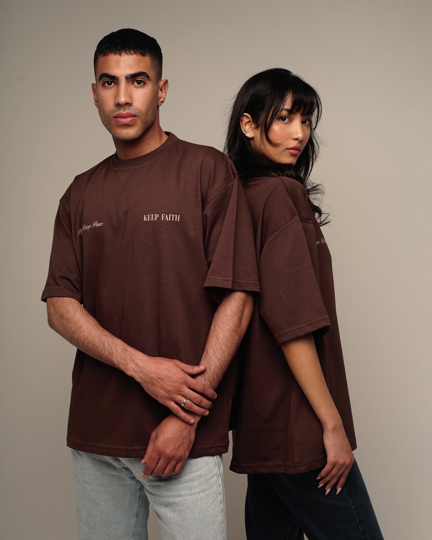 More time praying Tee - dark brown