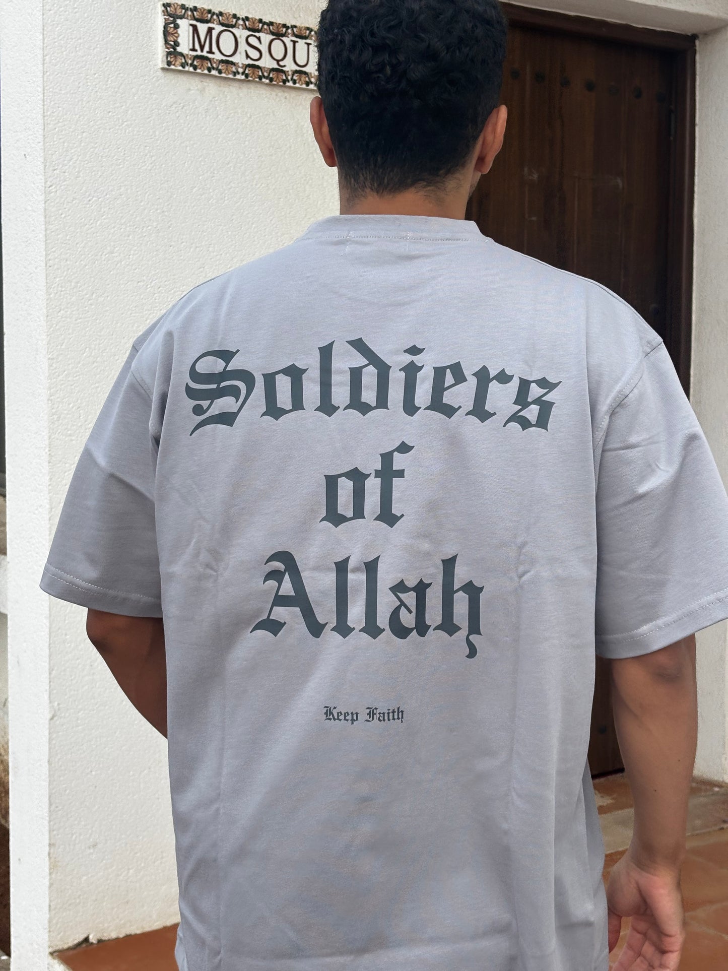 Soldiers of Allah Tee - Light grey