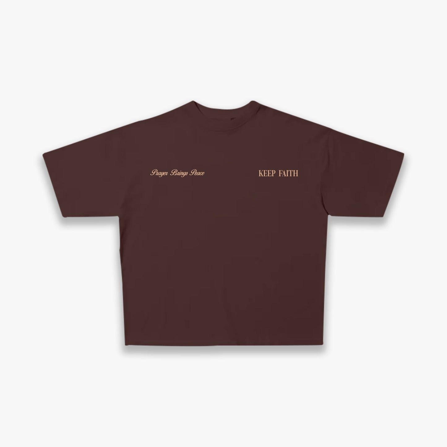 More time praying Tee - dark brown