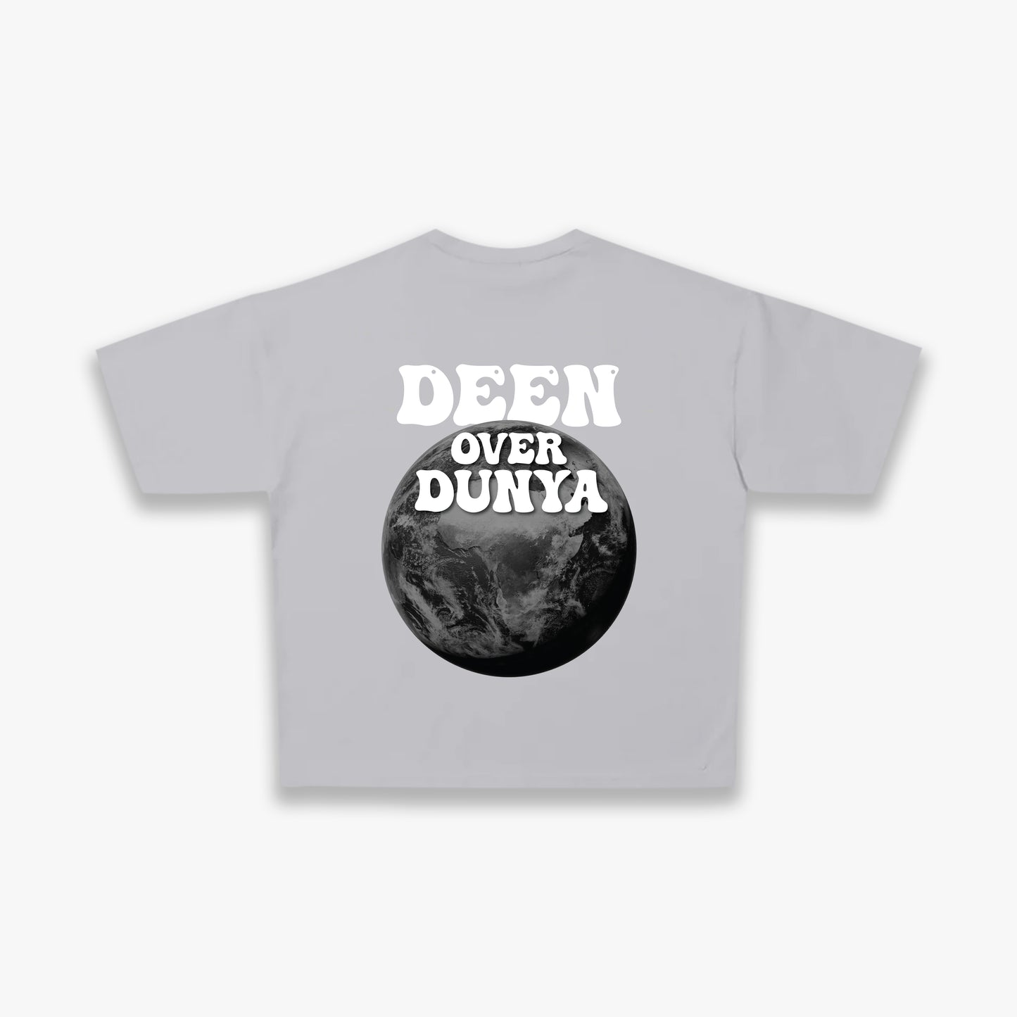 Deen over Dunya Tee- Grey