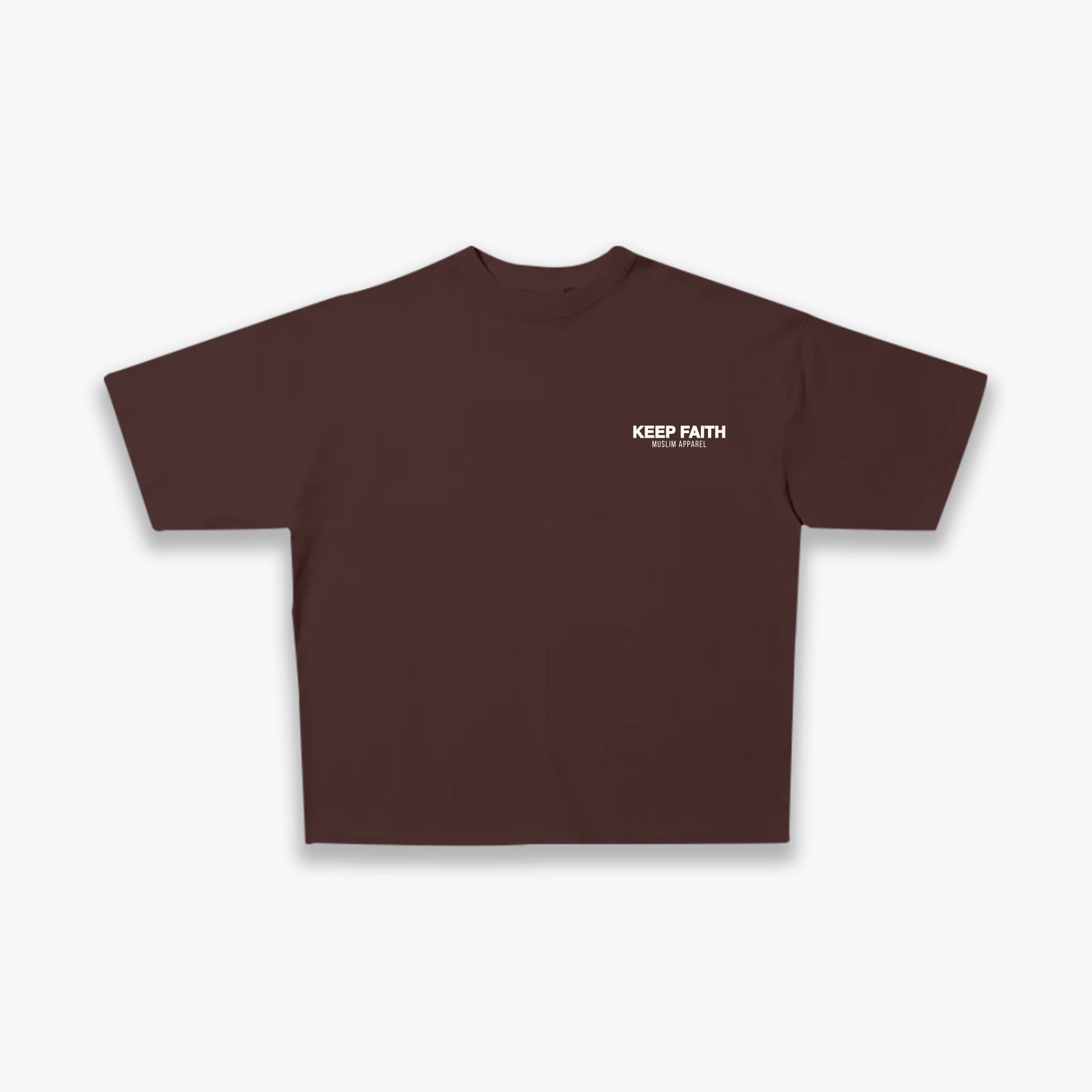 KEEP FAITH Essential Tee- Brown