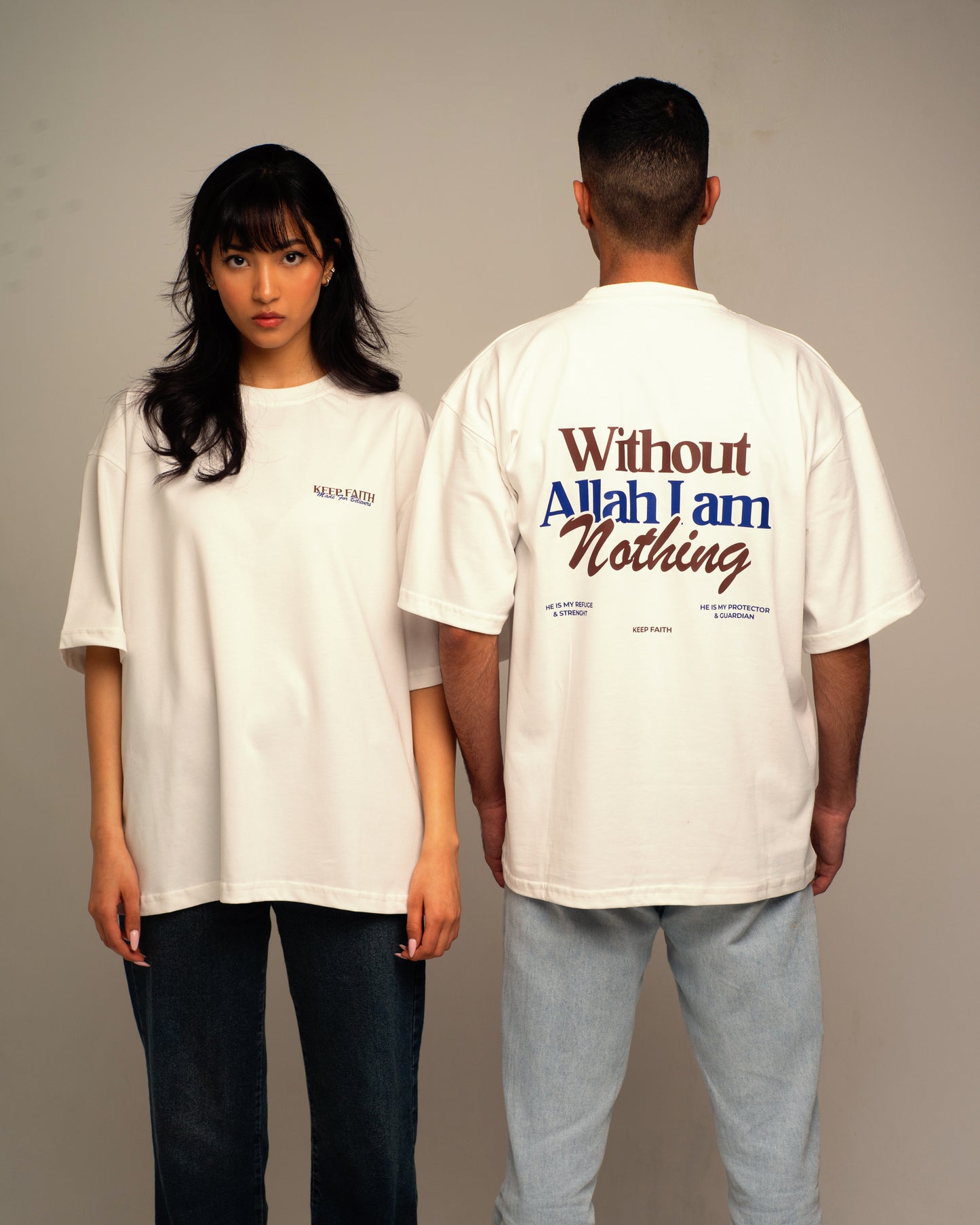 Without Allah I'am Nothing Tee - off white
