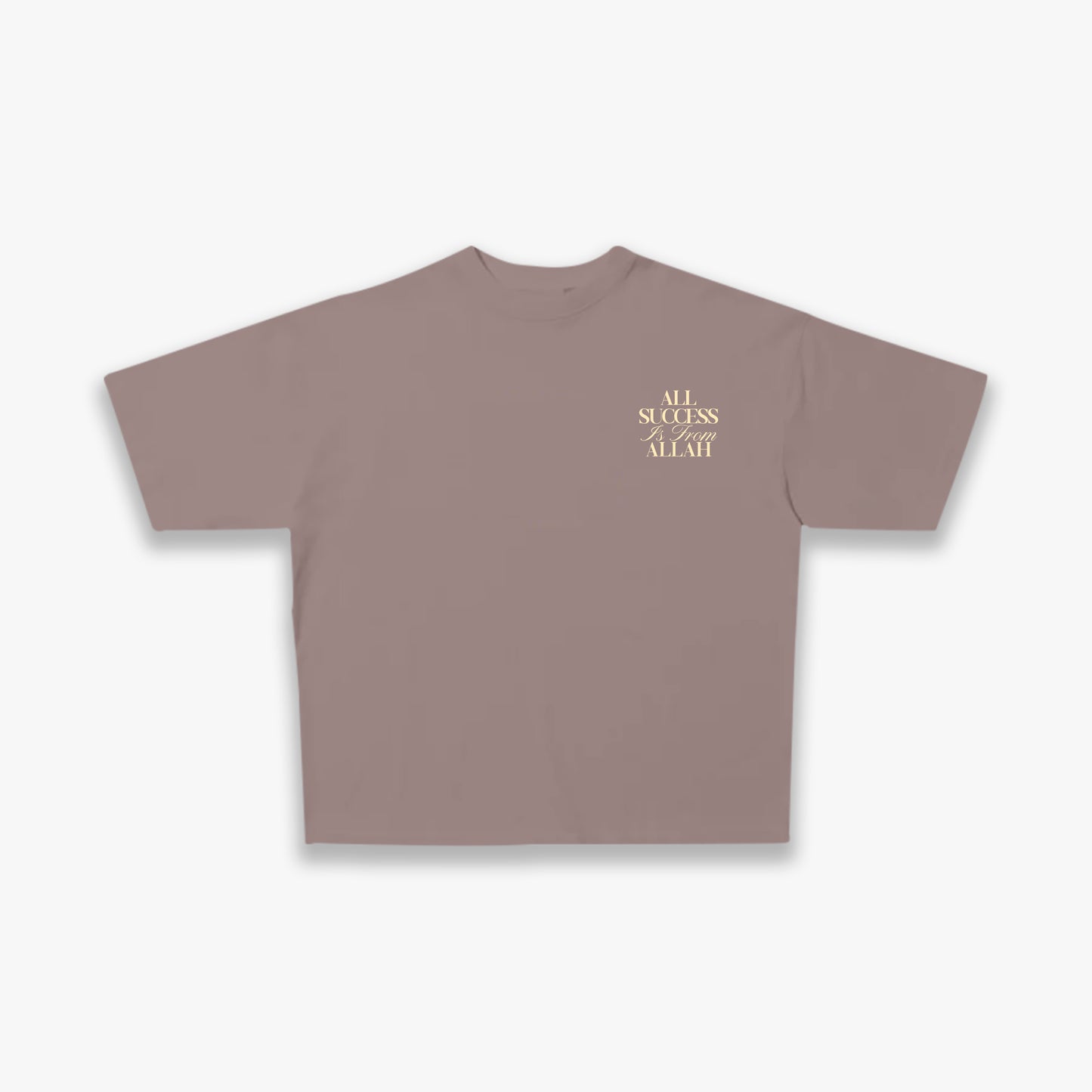 All Success from Allah Tee - Mocha