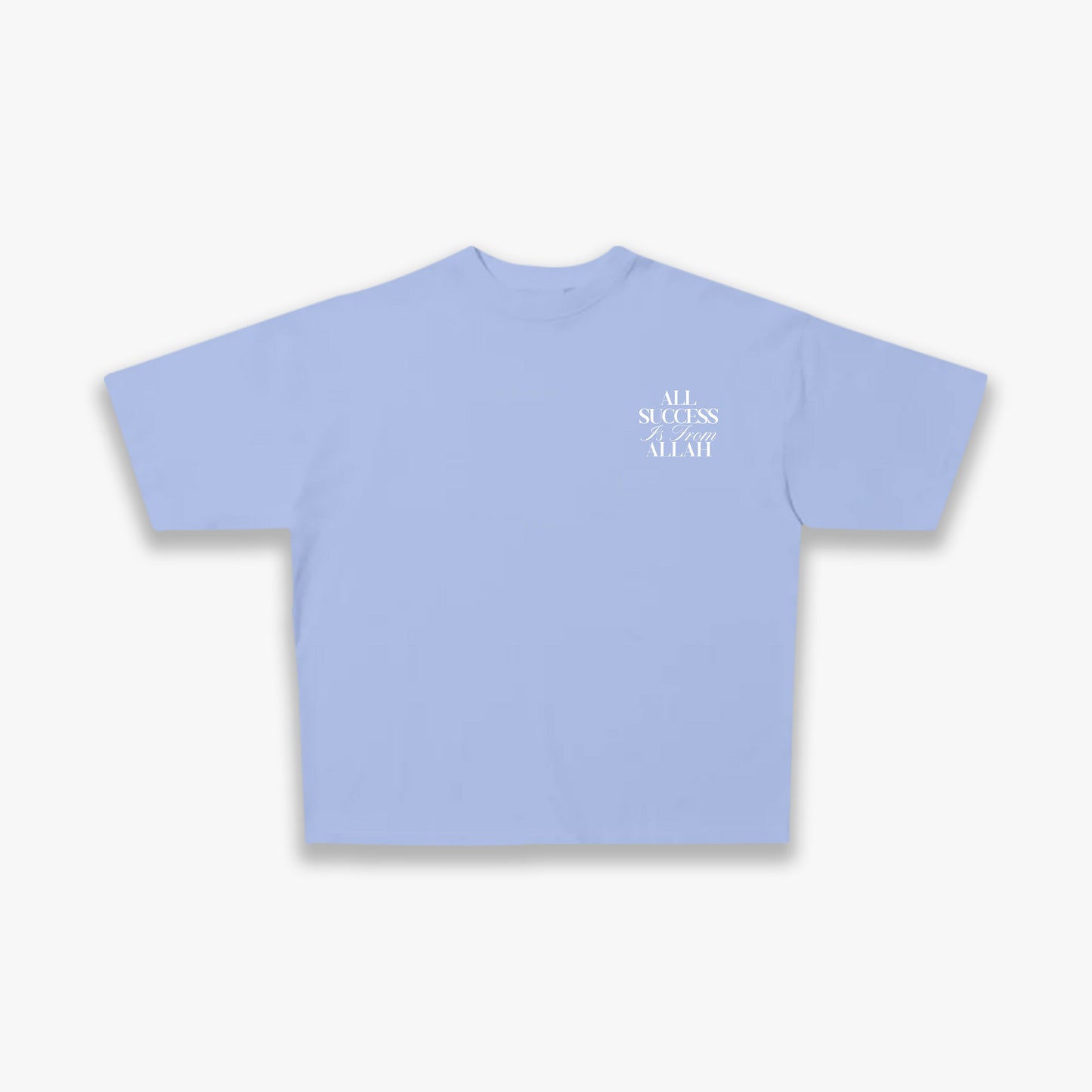 All Success from Allah Tee - Sky Blue