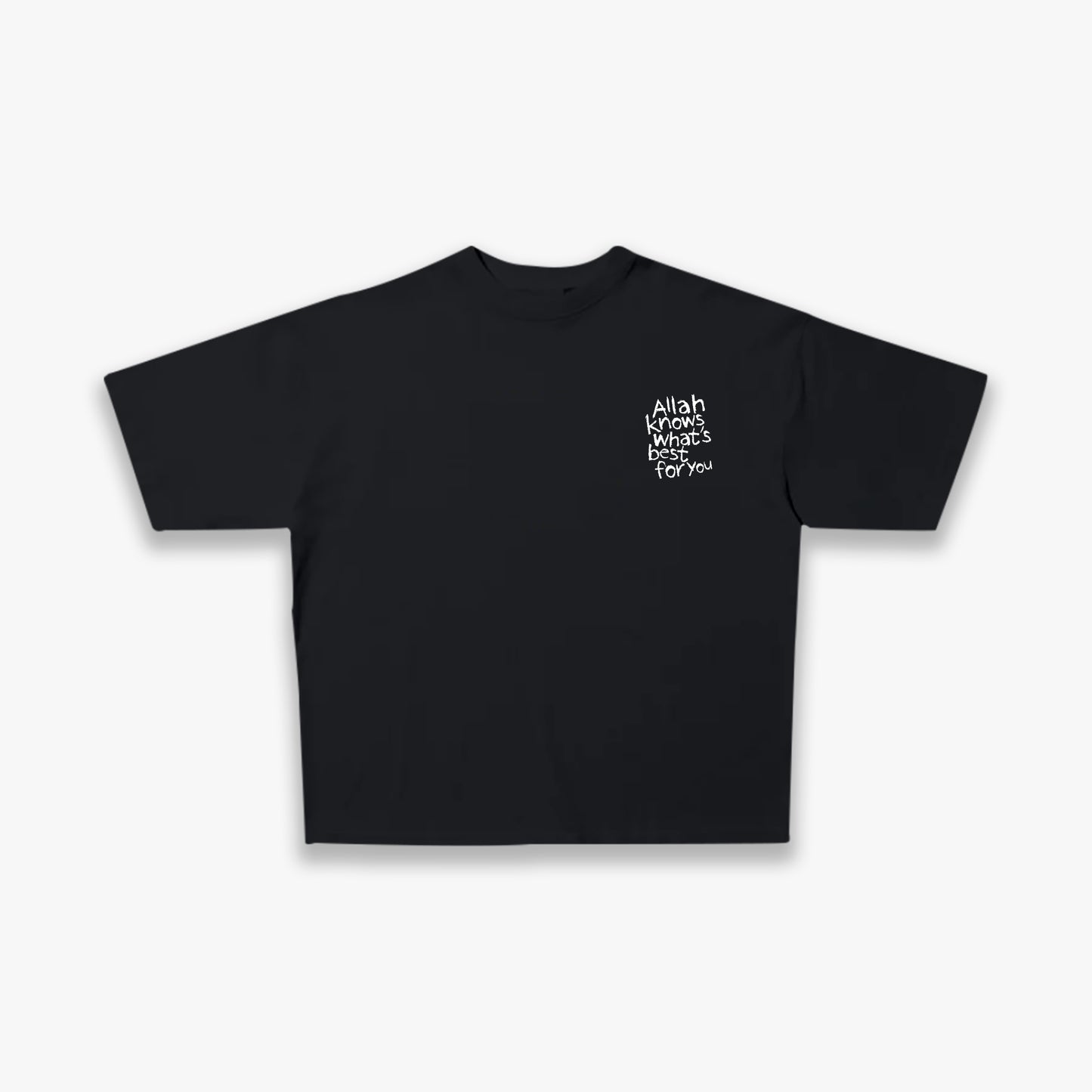 Allah Knows Best Tee - Black