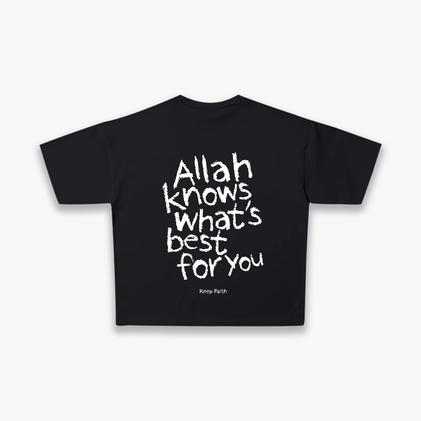 Allah Knows Best Tee - Black