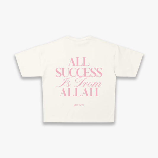 All Success from Allah Tee - Off White