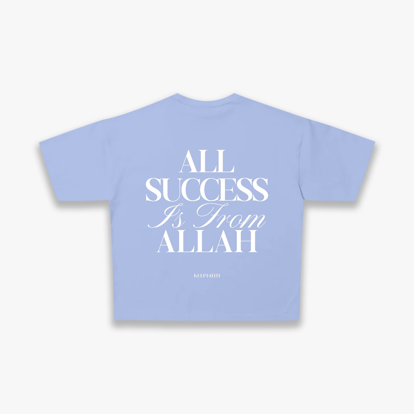 All Success from Allah Tee - Sky Blue