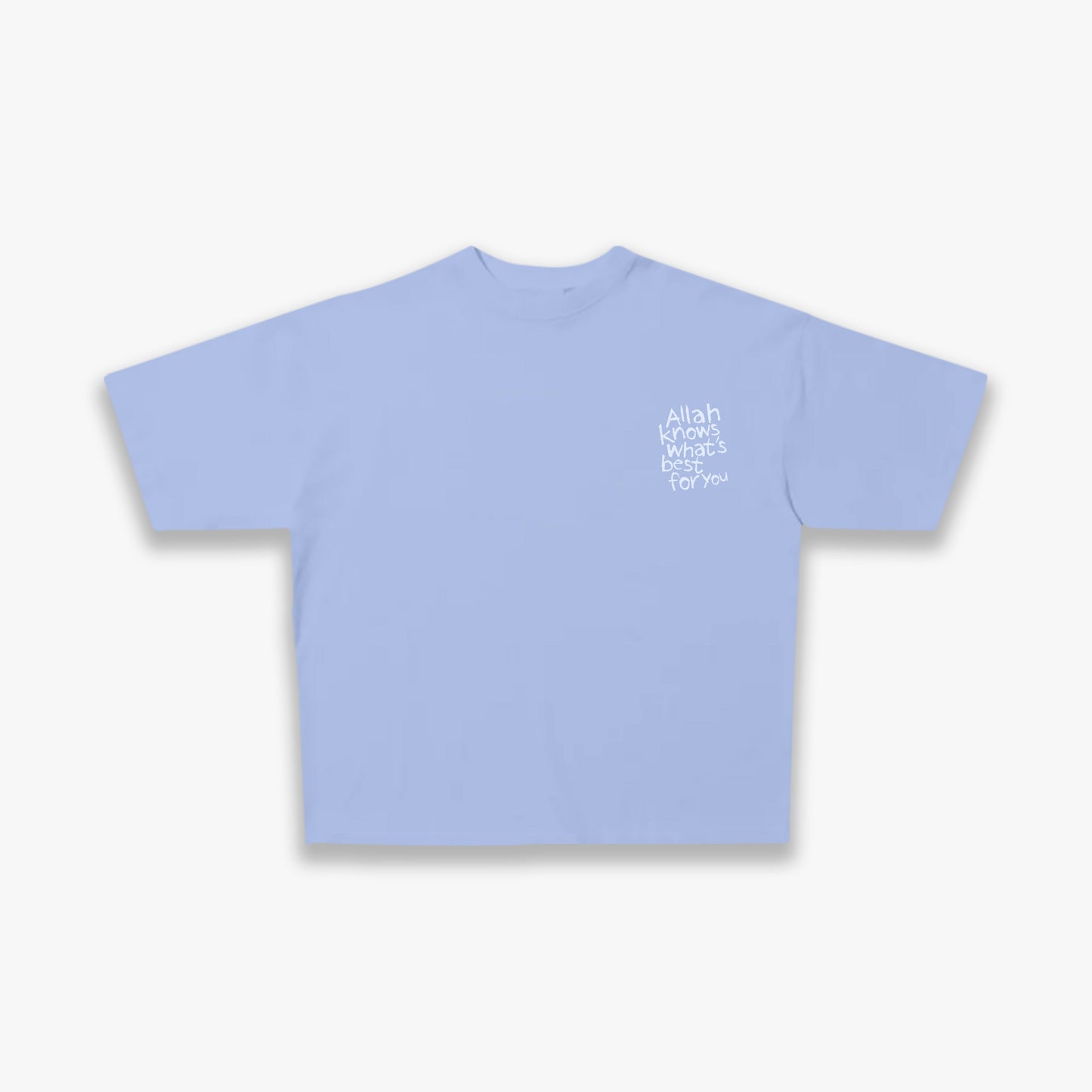 Allah Knows Best Tee - Light Blue