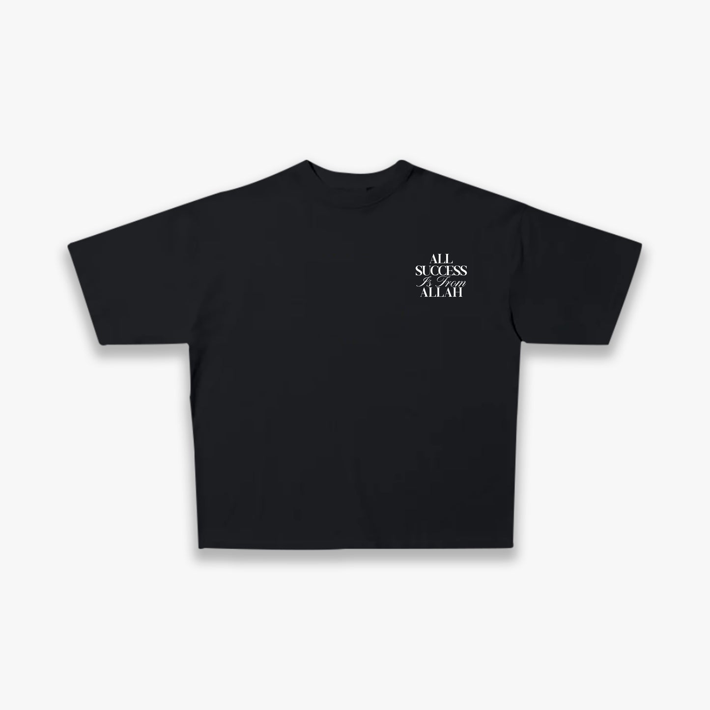 All Success from Allah Tee - Black