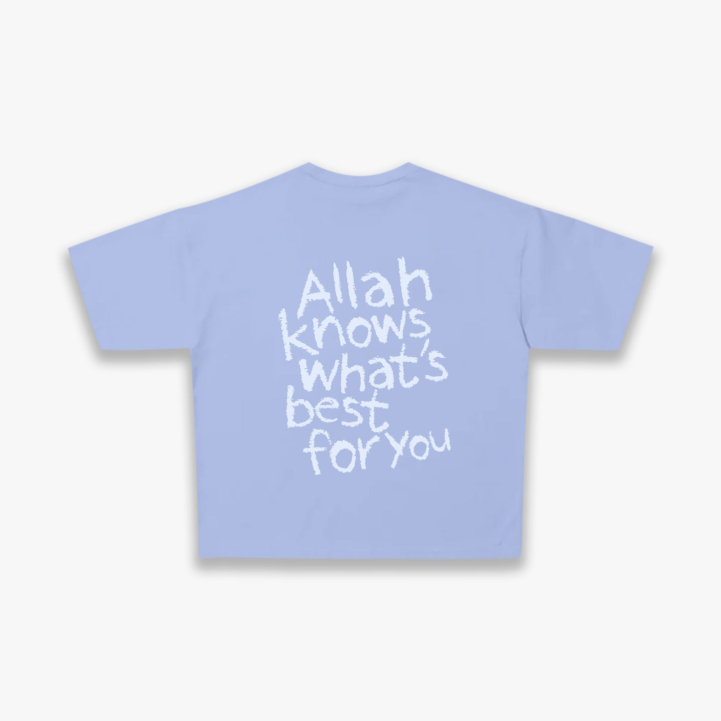 Allah Knows Best Tee - Light Blue