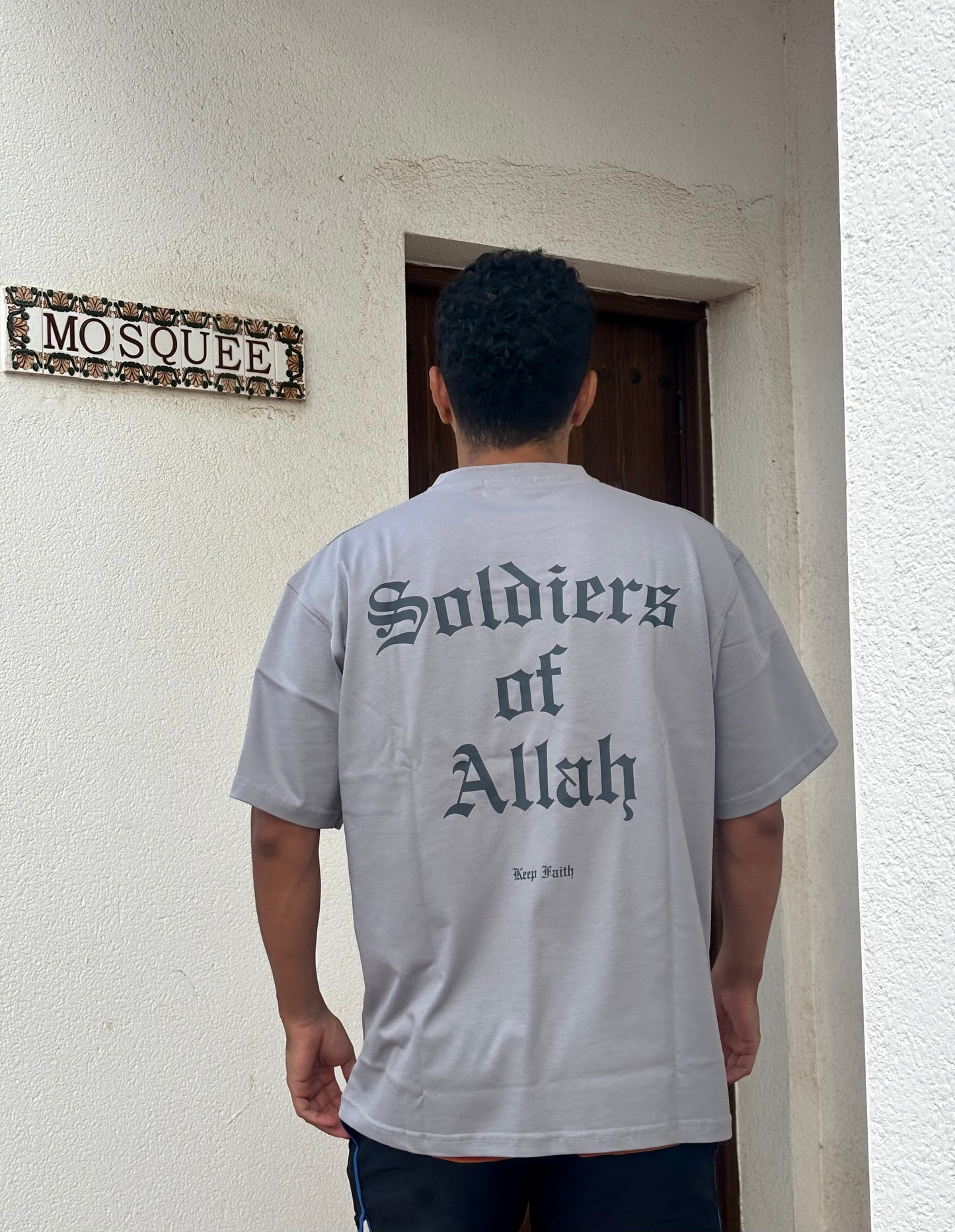 Soldiers of Allah Tee - Light grey