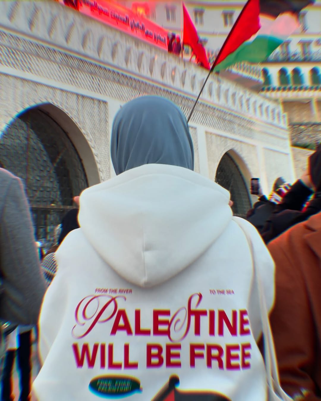 Free Palestine - Cream White