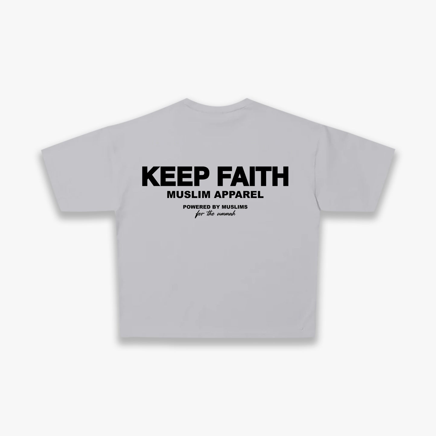 KEEP FAITH Essential Tee- Grey