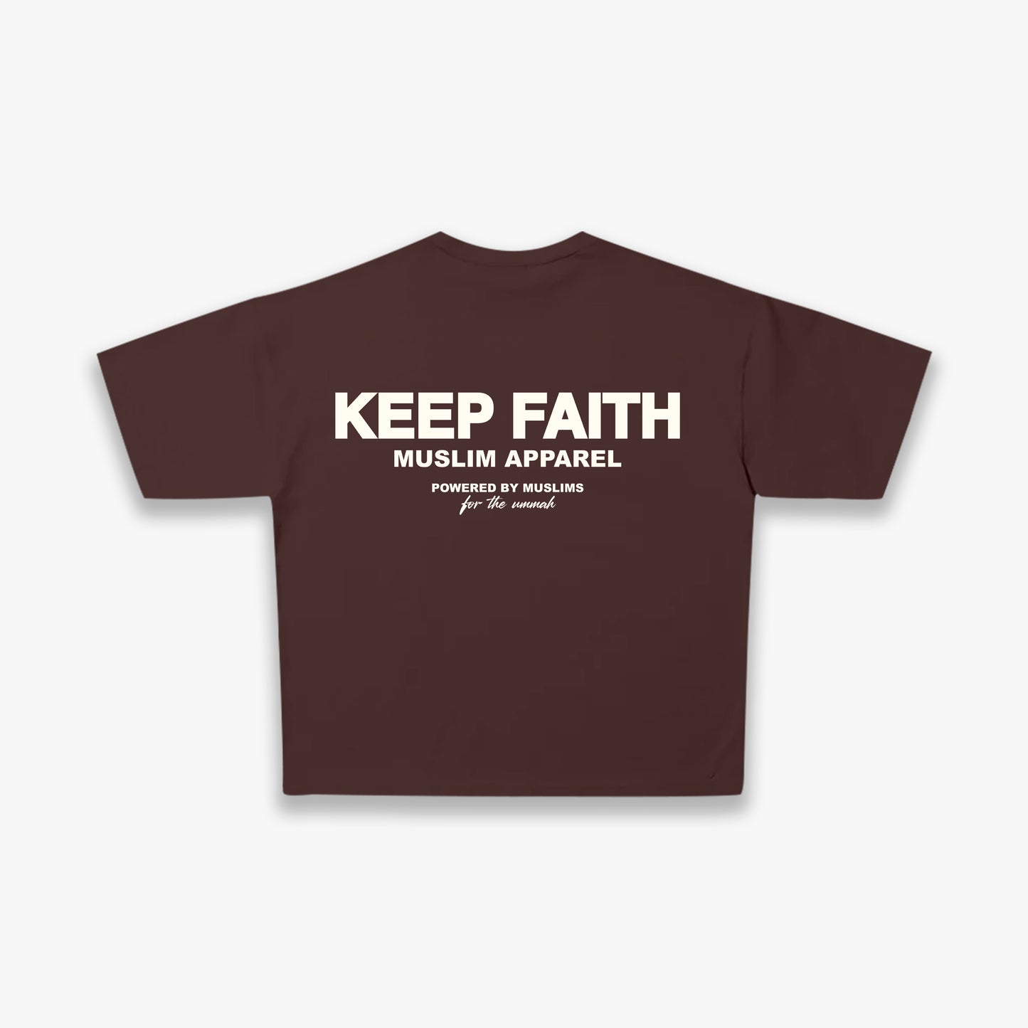 KEEP FAITH Essential Tee- Brown
