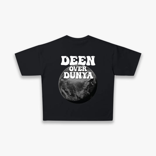 Deen over Dunya Tee- Black