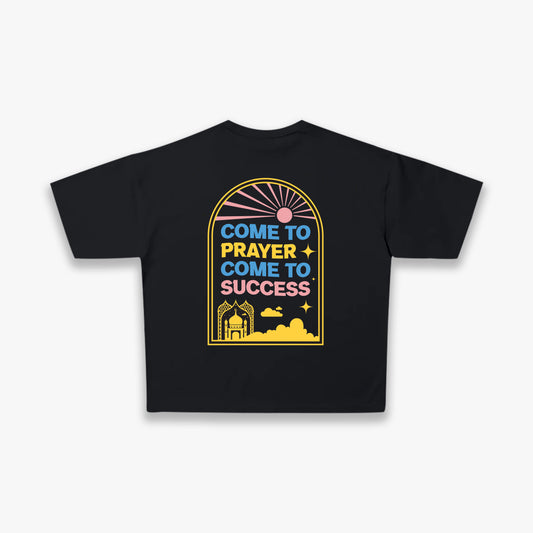 Come to prayer Tee - Black